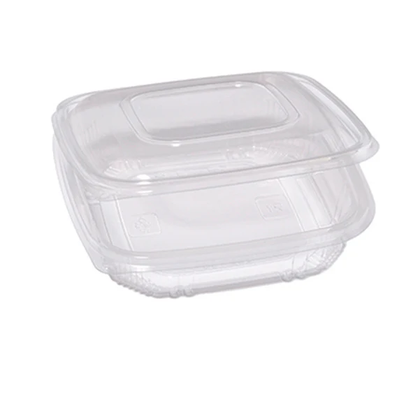 EUROPACK - 48421022 - Contenitori in PP - con coperchio incernierato - 18,5 x 18,5 x 3,7 cm - Europack - conf 50 pezzi - 90553 - Conf. da 1 Pz.