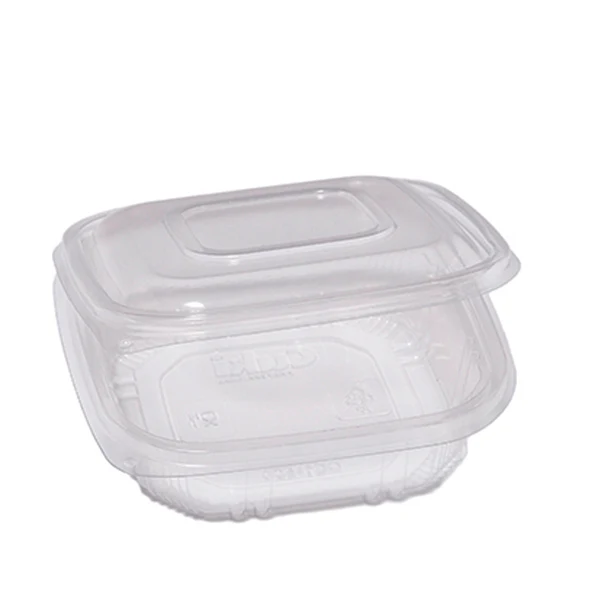 EUROPACK - 48411052 - Contenitori in PP - con coperchio incernierato - 15,5 x 15,5 x 3,7 cm - Europack - conf. 50 pezzi - 90552 - Conf. da 1 Pz.