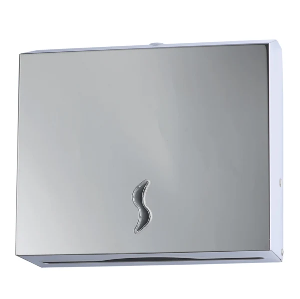 Medial - 105011 - Distributore asciugamani piegati C-Z - Brinox - 28x10,2x26,5 cm - acciaio inox - capacità 200 fogli - grigio - Medial - 82499 - Conf. da 1 Pz.