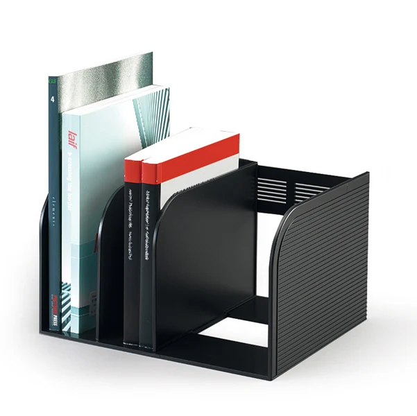 DURABLE - 1709018058 - Portariviste Optimo - scomparti regolabili - 30 x 25 x 18 cm - nero - Durable - 80490 - Conf. da 2 Pz.