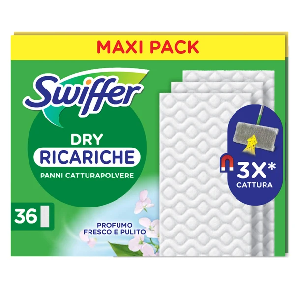 SWIFFER - PG261 - Ricarica Swiffer Dry - Swiffer - conf. 36 pezzi - 103044 - Conf. da 1 Pz.