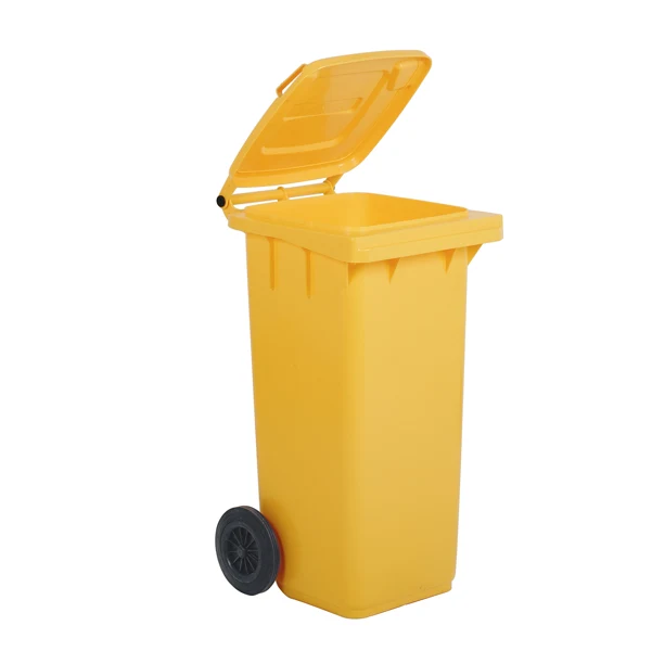 Mobil Plastic - 1-240-5-GIA - Bidone carrellato per raccolta differenziata - 240 L - giallo - Mobil Plastic - 90961 - Conf. da 1 Pz.