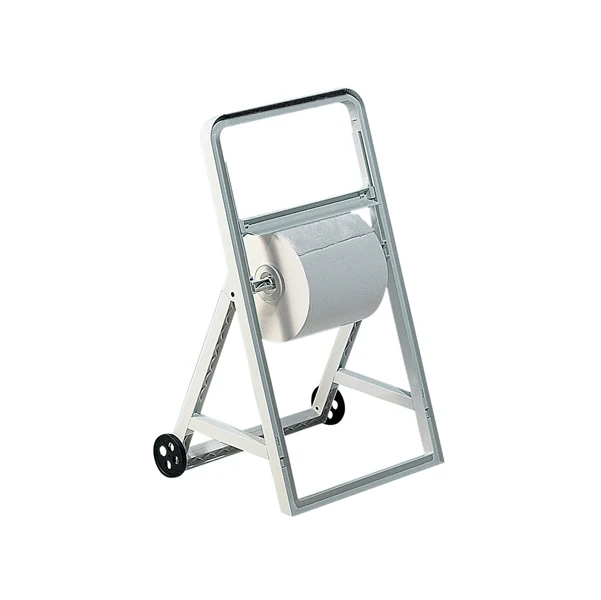 MAR PLAST - A56611 - Dispenser a cavalletto con ruote per bobine asciugatutto - ABS - 51,5x47x91 cm - bianco - Mar Plast - 61085 - Conf. da 1 Pz.