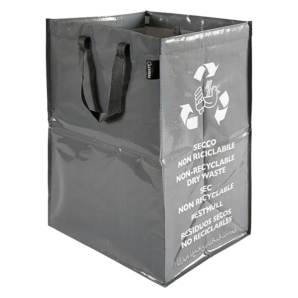 PERFETTO - 12854 - Contenitore Ricicla Bag - indifferenziata - 30 x 38 x 55 cm - grigio - Perfetto - 105907 - Conf. da 1 Pz.