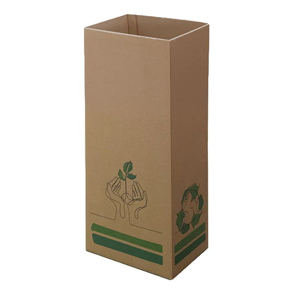 Medial - 801001 - Contenitore gettacarte Cardbob - 30 x 20 x 70 cm - 42 L - cartone - avana - Medial - 105900 - Conf. da 15 Pz.