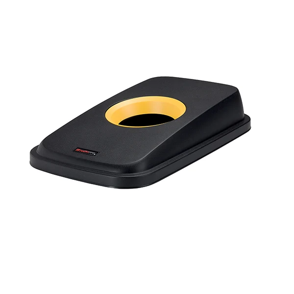 ROTHO - F800033 - Coperchio per cestino SELECTO - con foro - nero-giallo - Rotho - 105888 - Conf. da 1 Pz.