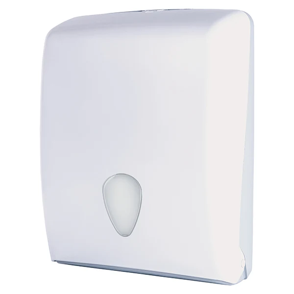 Medial - 920020 - Dispenser asciugamani Stileco - piegati a C-Z-V - 13 x 27,7 x 37 cm - 600 fogli - ABS - bianco - Medial International - 105848 - Conf. da 1 Pz.