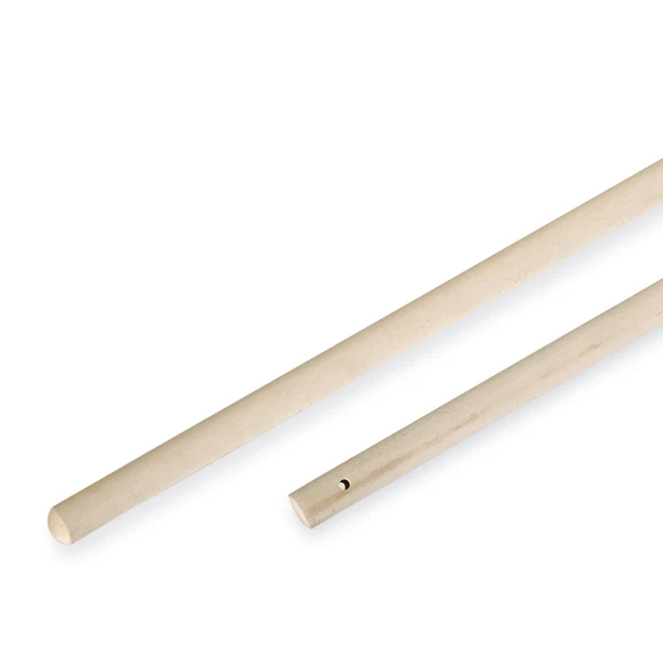 PerfettoFactory - 0037A - Manico in legno con foro - lunghezza 140 cm - PerfettoFactory - 74135 - Conf. da 1 Pz.