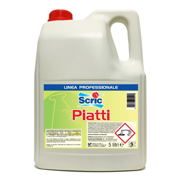 SCRIC - 120604000459 - Detergente per piatti - Scric - tanica da 5 L - 61000 - Conf. da 1 Pz.
