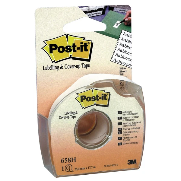 POST-IT - 7100222076 - Correttore a nastro Post-it Cover Up - 658H - 25 mm x 17,7 mt - Post-it - 32052 - Conf. da 1 Pz.