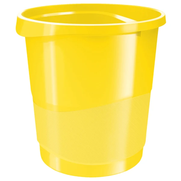 ESSELTE - 623946 - Cestino gettacarte Europost VIVIDA - 25,8 x 28,5 cm - altezza 32,2 cm - 14 L - giallo - Esselte - 80522 - Conf. da 1 Pz.