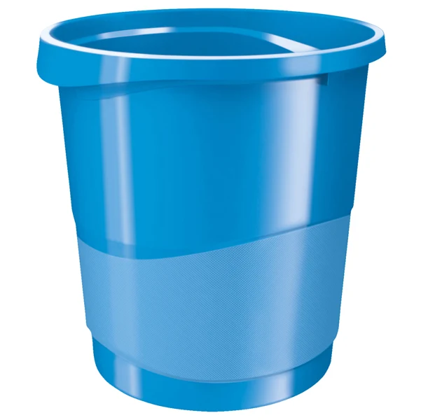 ESSELTE - 623948 - Cestino gettacarte Europost VIVIDA - 25,8 x 28,5 cm - altezza 32,2 cm - 14 L - blu - Esselte - 80521 - Conf. da 1 Pz.