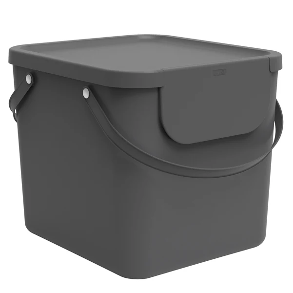 ROTHO - F707545 - Pattumiera Albula - 40 L - grigio antracite - Rotho - 91842 - Conf. da 1 Pz.