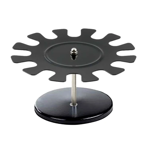 Koala - 7203 - Portatimbri circolare - 12 posti - nero - metallo - Koala - 72052 - Conf. da 1 Pz.