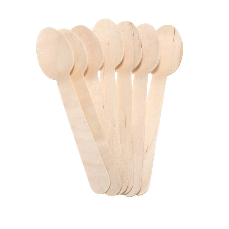 Cucchiaio monouso in legno di betulla - mis. 16cm