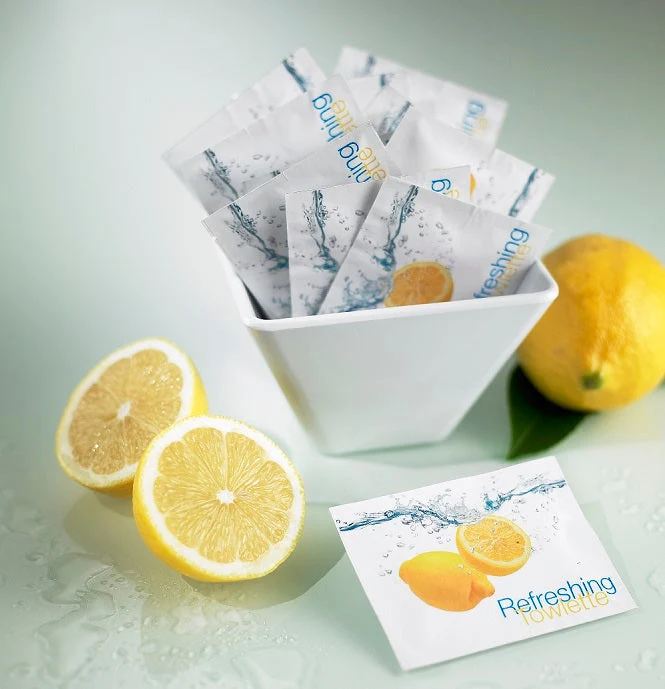 Salviette rinfrescante al limone Sorrento cm9x7