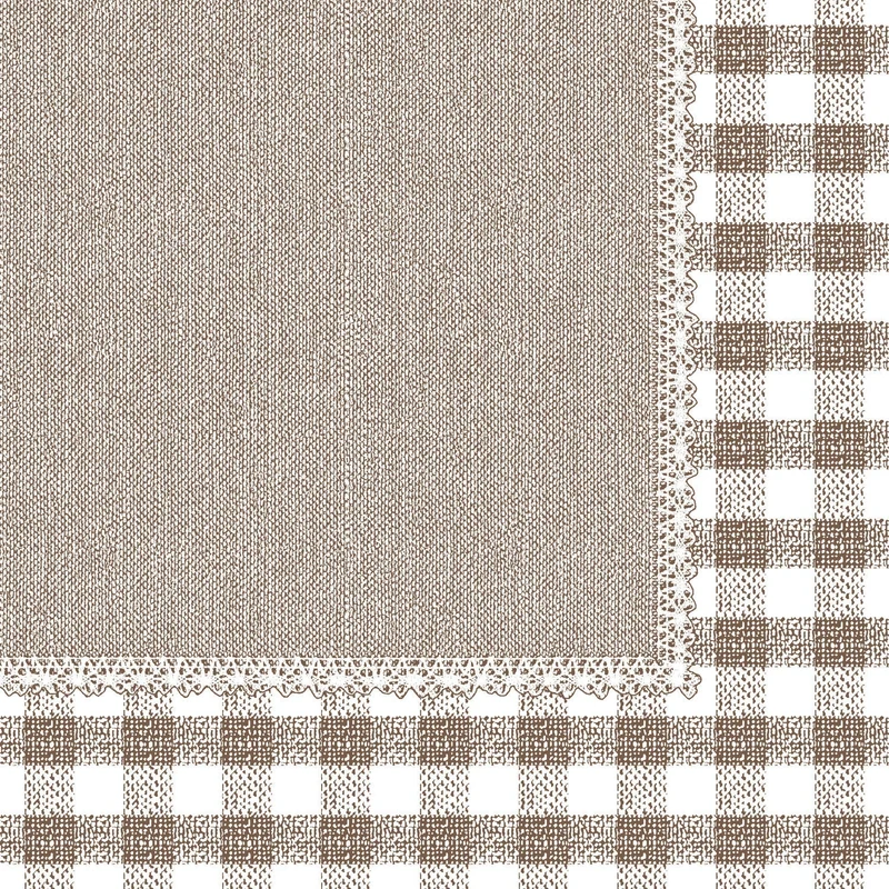 Tovaglioli in Airlaid linea easy fantasia "Aia Marrone" misura 40x40cm