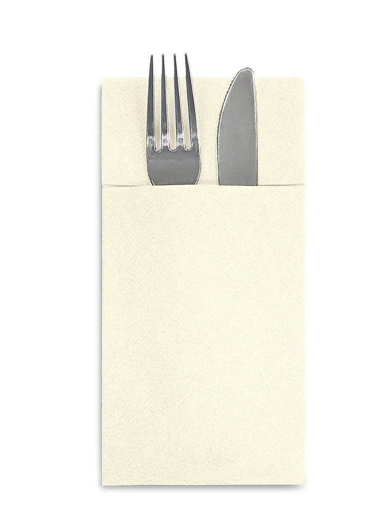 Tovaglioli portaposate con Tasca 40x32cm "Panna"