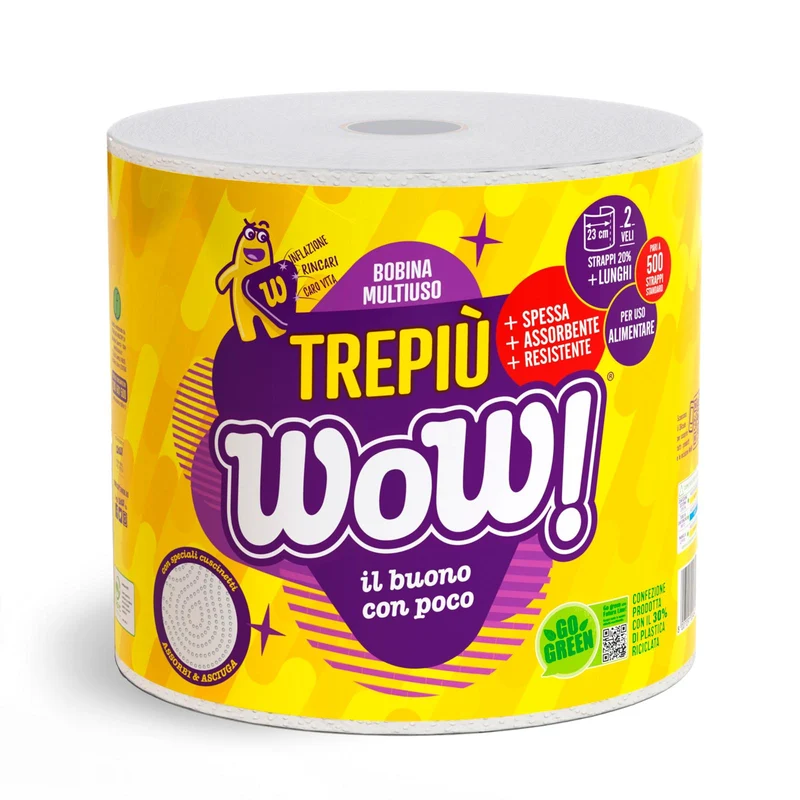 Bobina singola doppio velo "Tre+" WOW