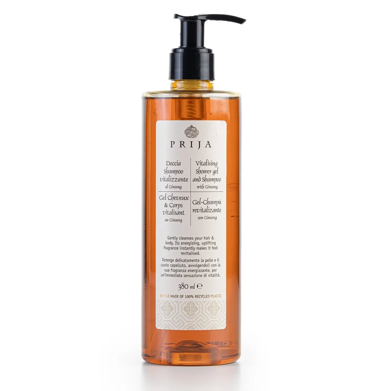 Doccia Shampoo Prija Vitalizzante al Ginseng – 380ml