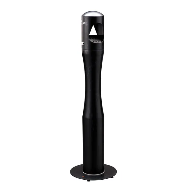 Medial - 108006 - Posacenere da terra - a colonna - diametro 13 cm - H 101 cm - base 29 cm - inox nero - Medial - 68298 - Conf. da 1 Pz.