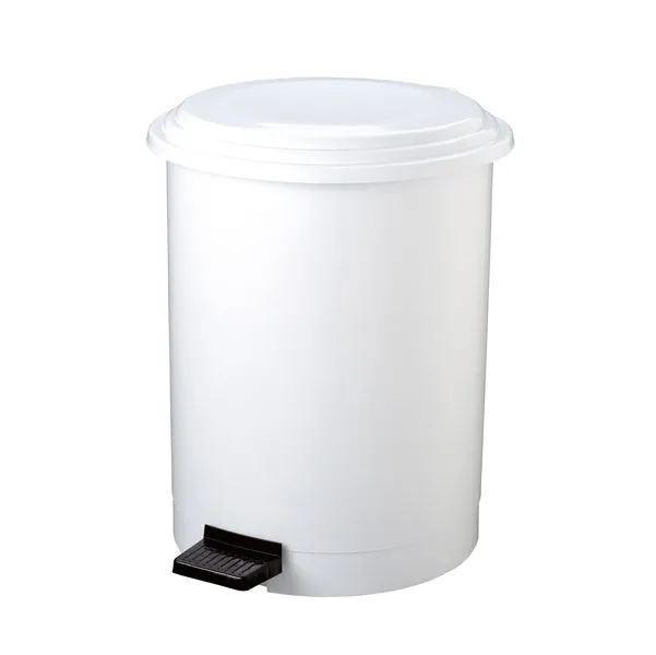 Medial - 906140 - Pattumiera a pedale Ruf - PP - 40 L - diametro 44,5 cm - altezza 54 cm - bianco - Medial - 67555 - Conf. da 1 Pz.