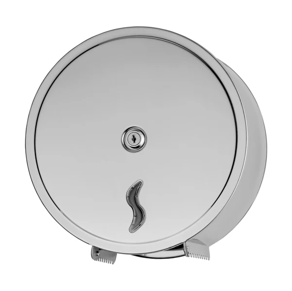 Medial - 105001 - Dispenser carta igienica Brinox rotolo Mini Jumbo - 26 x 12,7 x 26,5 cm -rotolo diametro 23 cm - acciaio inox - Medial - 67495 - Conf. da 1 Pz.