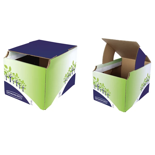 FELLOWES - 8049301 - Cestino riciclo - 24,8 x 23,5 x 31,4 cm - verde-blu - Fellowes - 87043 - Conf. da 5 Pz.
