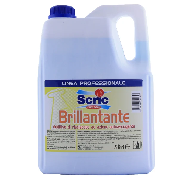 SCRIC - 120604001655 - Brillantante per lavastoviglie - 5 L - Scric - 102988 - Conf. da 1 Pz.