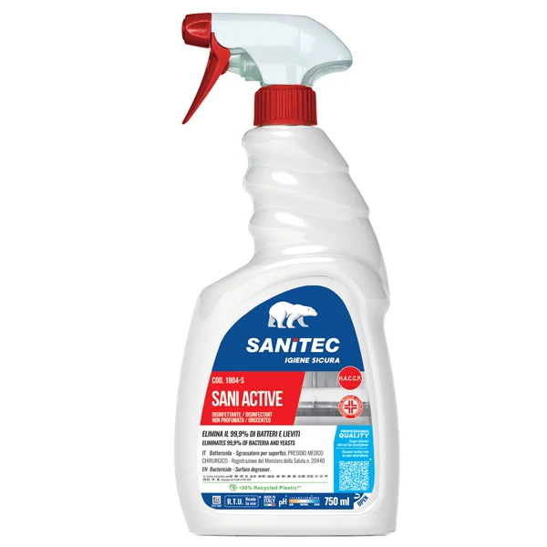 Sanitec - 1804-S - Disinfettante sgrassatore Sani Active - 750 ml - Sanitec - 90724 - Conf. da 1 Pz.