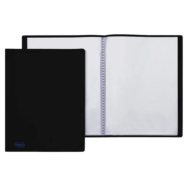 FAVORIT - 100460318 - Portalistini personalizzabile Sviluppo - buccia - PP - 22 x 30 cm - 100 buste - nero - Favorit - 56399 - Conf. da 1 Pz.