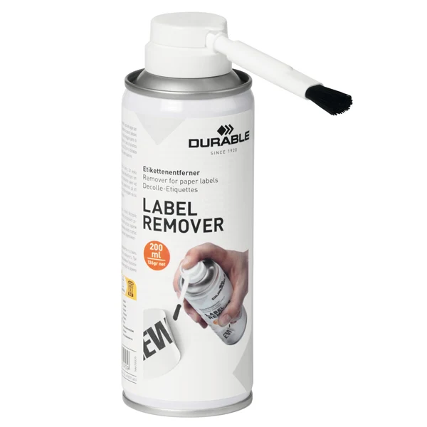 DURABLE - 5867-00 - Detergente per rimozione etichette Label Remover - 200 ml - Durable - 99763 - Conf. da 1 Pz.