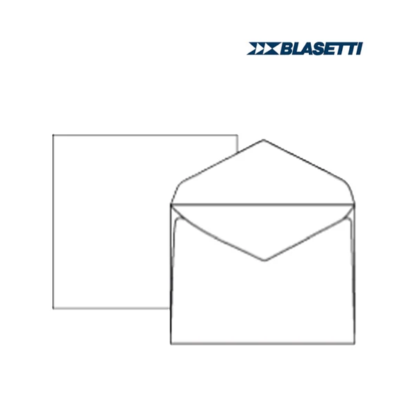 BLASETTI - 089 - Busta extrafine Campidoglio - lembo gommato - 18 x 24 cm - 100 gr - bianco - Blasetti - conf. 500 pezzi - 36976 - Conf. da 1 Pz.