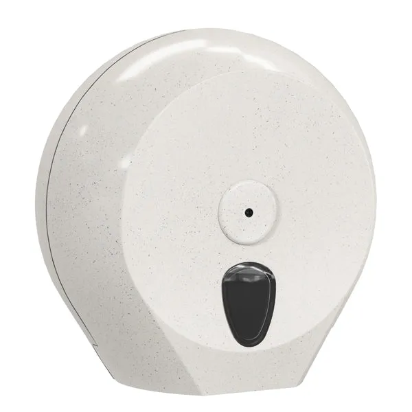 MAR PLAST - A756N1WD - Dispenser carta igienica Woodplastic rotolo Mini Jumbo plus - 27,3 x 12,8 x 27 cm - rotolo diametro 23 cm - bianco - Mar Plast - 96761 - Conf. da 1 Pz.