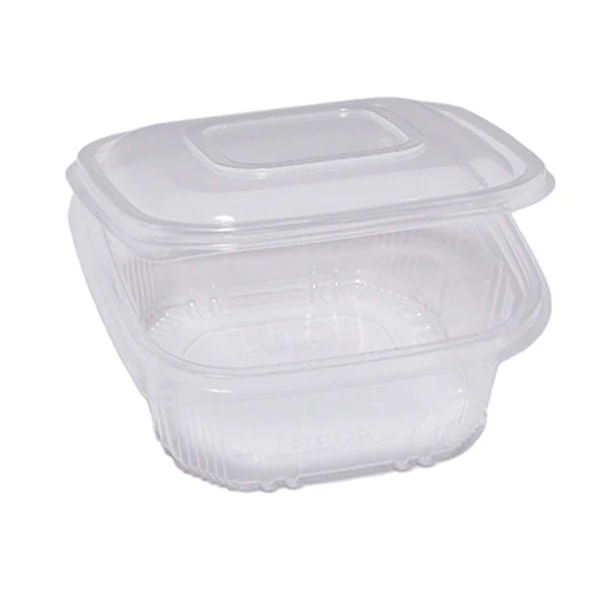 EUROPACK - 48411072 - Contenitori in PP - con coperchio incernierato - 15,5 x 15,5 x 5,7 cm - Europack - conf. 50 pezzi - 90566 - Conf. da 1 Pz.