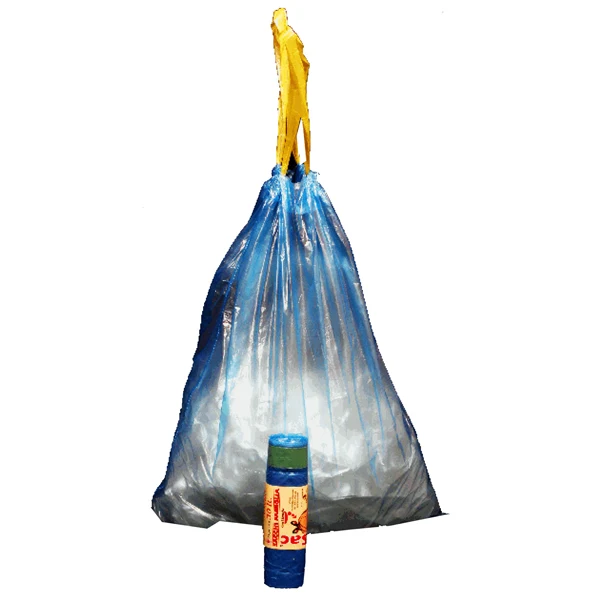 Rolsac - 10189 - Sacchi - 50 x 60 cm - 30 L - 13 micron - con maniglie - MDPE-HDPE - azzurro - Rolsac - conf. 15 pezzi - 89604 - Conf. da 1 Pz.