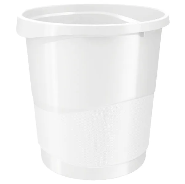 ESSELTE - 623945 - Cestino gettacarte Europost VIVIDA - 25,8 x 28,5 cm - altezza 32,2 cm - 14 L - bianco - Esselte - 80520 - Conf. da 1 Pz.