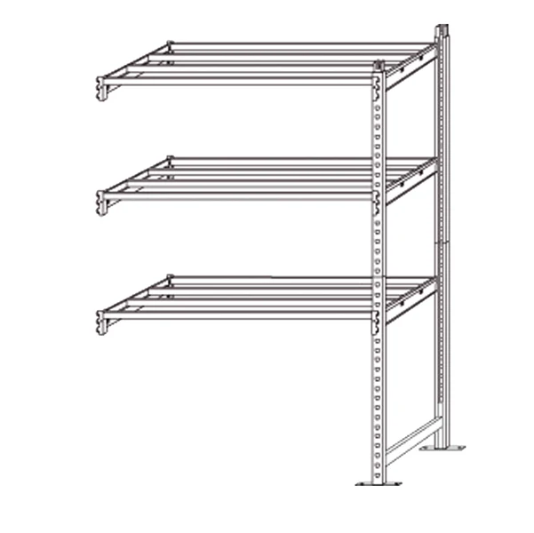 PAPERFLOW - K603161 - Scaffale Rang'Eco 300 - modulo aggiunta - 3 ripiani - portata ripiano 300 kg - 100 x 60 x 200 cm - acciaio - grigio-blu - Paperflow - 68255 - Conf. da 1 Pz.