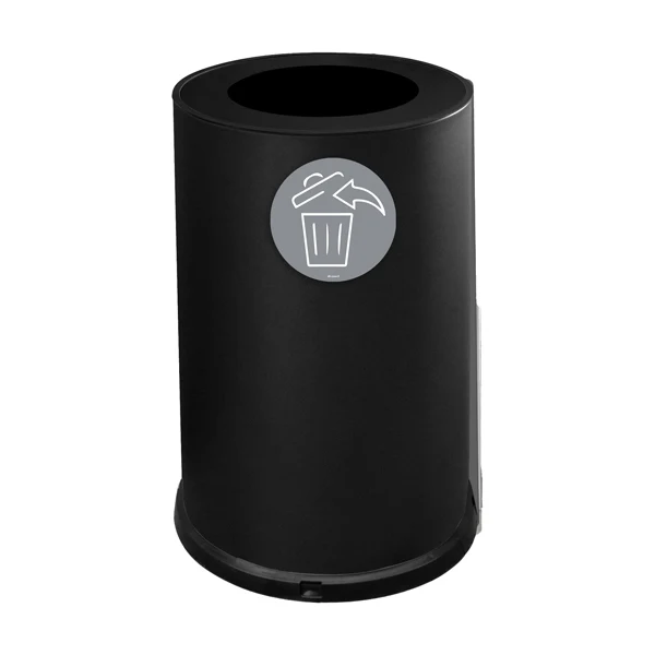 STILCASA - 991-N - Contenitore tondo per raccolta differenziata - 1 scomparto - 100 L - nero - Stilcasa - 102089 - Conf. da 1 Pz.