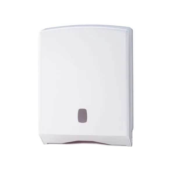 Medial - 104026 - Dispenser asciugamani piegati C-Z-M-V Basica - 27,8 x 12,8 x 38 cm - bianco-grigio - Medial - 73923 - Conf. da 1 Pz.