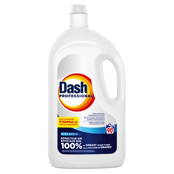DASH - PG272 - Detersivo liquido lavatrice - profumato - 90 lavaggi - 4,05 L - Dash Professional - 103766 - Conf. da 2 Pz.