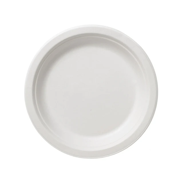 Leone - Q2013.F - Piatti piano monouso Bio - rotondo - diametro 26 cm - cellulosa-canna da zucchero - bianco - Leone - conf. 50 pezzi - 90254 - Conf. da 1 Pz.