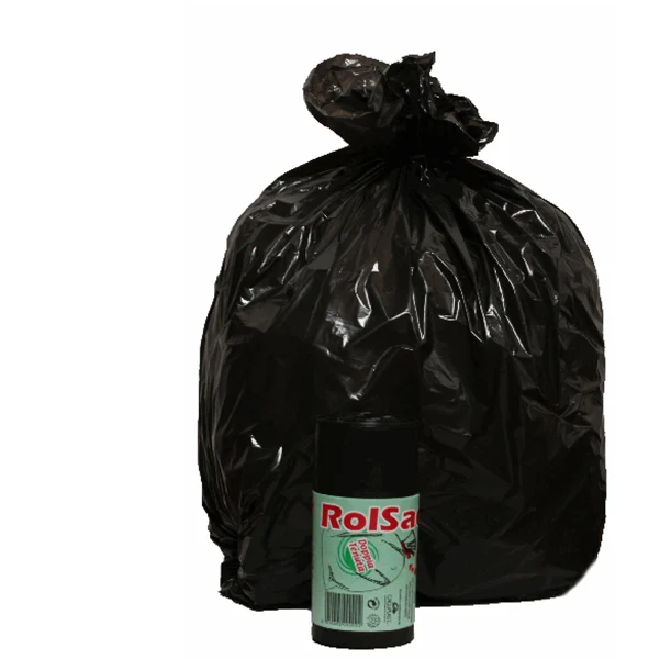 Rolsac - 10240 - Sacchi - 50 x 60 cm - 30 L - 16 micron - MDPE-HDPE - nero - Rolsac - conf. 20 pezzi - 89600 - Conf. da 1 Pz.