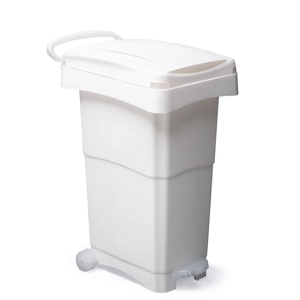 Mobil Plastic - 151-BIL - Bidone mobile a pedale - 40x65x81 cm - 80 L - PPL - bianco - Mobil Plastic - 86737 - Conf. da 1 Pz.