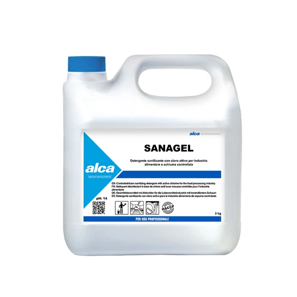 ALCA - ALC863 - Detergente igienizzante Sanagel - Alca - tanica da 3 kg - 78460 - Conf. da 1 Pz.