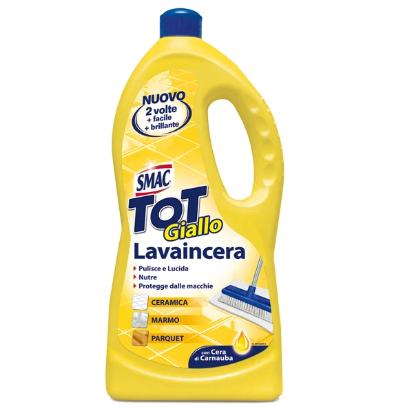 SMAC - M74898 - Smac Tot Giallo Lavaincera per pavimenti - cera di Carnauba - 1 L - Smac - 67540 - Conf. da 1 Pz.