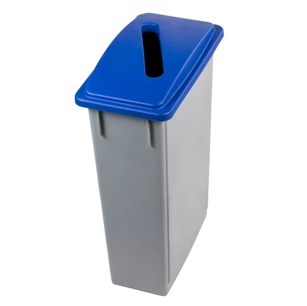 Medial - 102205 - Contenitore Office 90 Lt - con feritoia per carta - 29,5x52x83,5 cm - grigio-blu - Medial - 86558 - Conf. da 1 Pz.