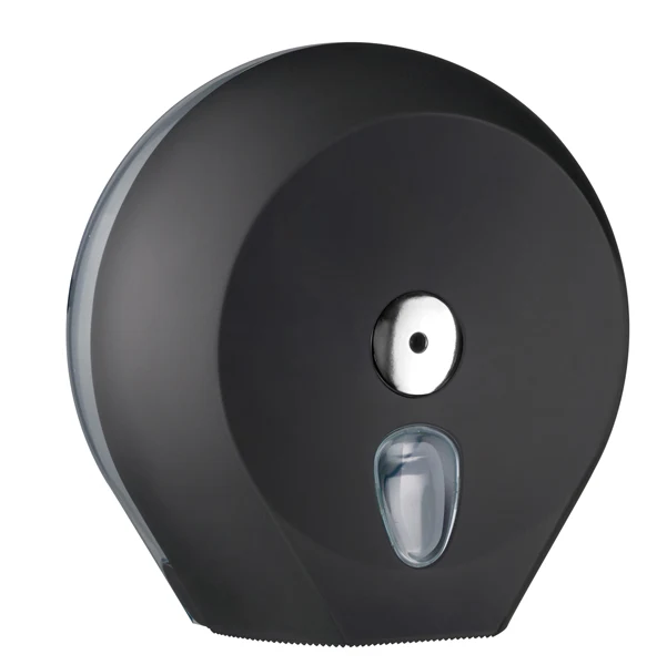 MAR PLAST - A75610VB - Dispenser carta igienica Ecolored rotolo Mini Jumbo - 27 x 12,8 x 27,3 cm - rotolo diametro 23 cm - vesuvian black - Mar Plast - 67395 - Conf. da 1 Pz.