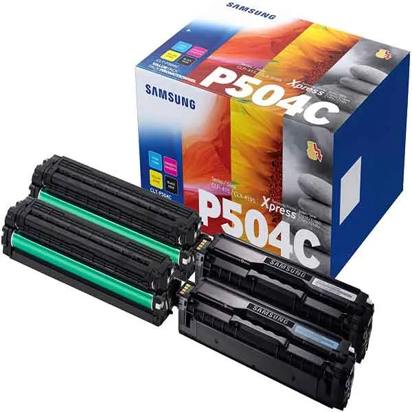 SAMSUNG - SU400A - Samsung-HP - Conf. 4 Toner originale - C-M-Y-K - CLT-P504C - SU400A - SAMSU400A - Conf. da 1 Pz.