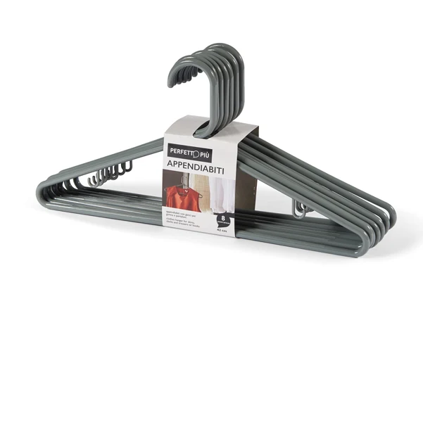 PERFETTO - 15511 - Appendino Zeta - 41,5 x 5 x 21 cm - grigio cenere - Perfetto - conf. 8 pezzi - 82975 - Conf. da 1 Pz.